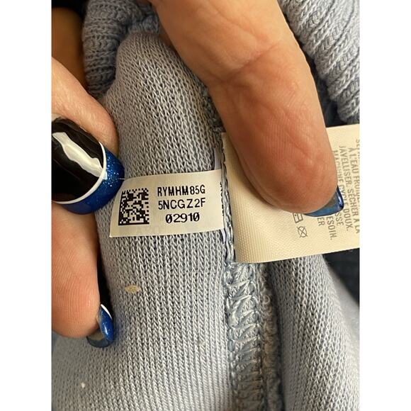 Aerie Blue V-Neck Sweater Relaxed Fit Women’s Medium Oversized Comfy Cozy Beach - Picture 10 of 11